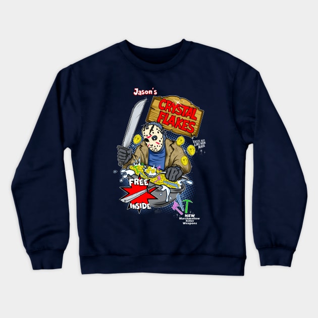 Jason's Crystal Flakes Crewneck Sweatshirt by GeryArts